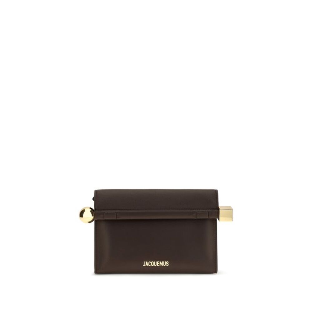Jacquemus Women Rond Carré Leather Shoulder Bag